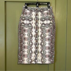 Maeve by Anthropologie Button-Front Skirt sz 8